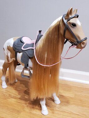 Our Generation Palomino Paint Horse- 20" Hair Play Horse